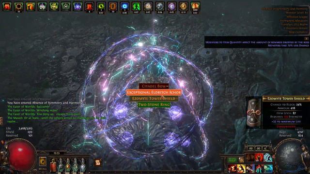 POE 3.23 Splitting Steel champ Uber Eater of Worlds смотреть онлайн