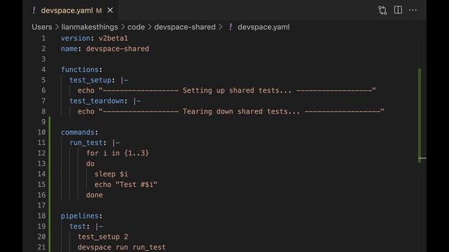 Reuse your config with DevSpace Imports