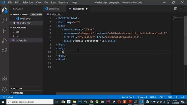 Agregando Bootstrap a nuestra WEB, PHP - My SQL - 2 смотреть онлайн