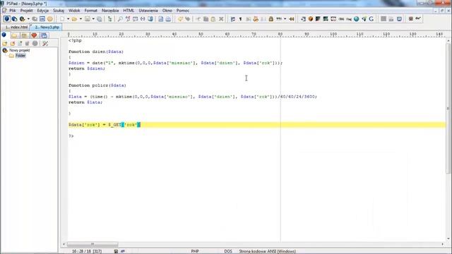 Kurs PHP #22 Skrypt sprawdzający wiek użytkownika смотреть онлайн