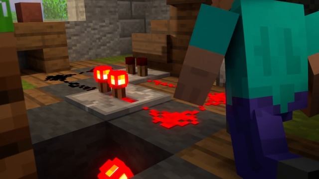 REDSTONE CHRISTMAS - Alex and Steve Life (Minecraft Animation) смотреть онлайн