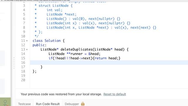 LeetCode: Remove Duplicates from Sorted List II смотреть онлайн