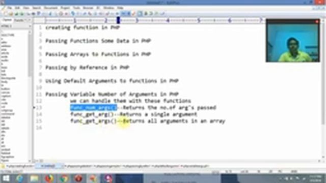 php passing variable numbers of arguments to functions смотреть онлайн