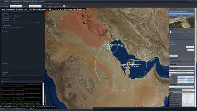 Command - CMANO - Desert Storm DLC - Kuwait Invasion - Global Air Logistics 3 - War is Inevitable смотреть онлайн