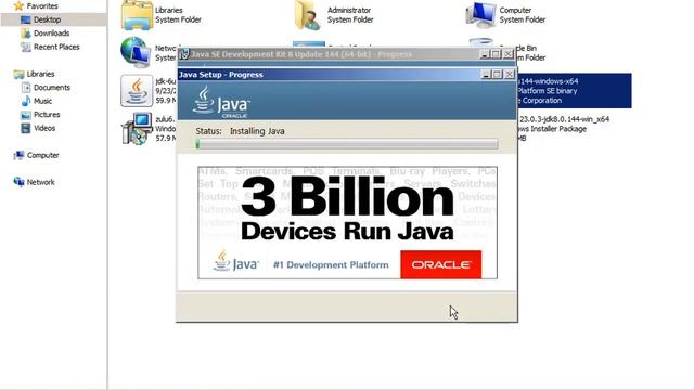 Java 8 (Oracle JDK 8) installation in Windows Server 2008 | Java SE 8 Update 144 смотреть онлайн