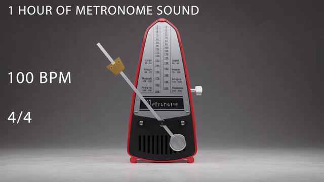 1 Hour of Metronome Sound - Tempo: 100 BPM - 4/4 смотреть онлайн