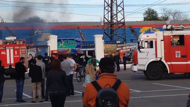 Пожар в центре Ставрополя 04.05.2014 смотреть онлайн