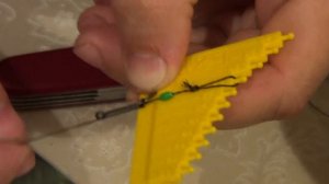 Вяжем поводок с измерителем волоса Solar.