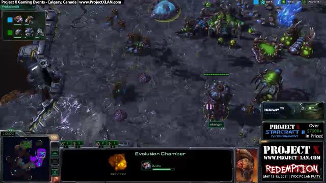 Project X StarCraft II 1v1 Tournament - Feb 2011 - FINAL MATCH - Game 2 - Stalife vs mkengyn смотреть онлайн