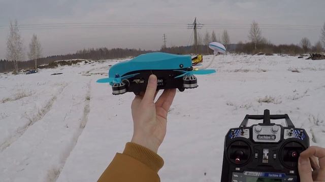Наклон роторов сервой ... это круто? ... Летаем на Eachine Racer 180 смотреть онлайн