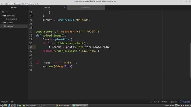 Python Flask Upload and Display Image | Flask tutorial смотреть онлайн