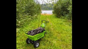 Cамоходная тележка Greenworks 40V G40GC - опыт использования, - такого вам никто не расскажет!