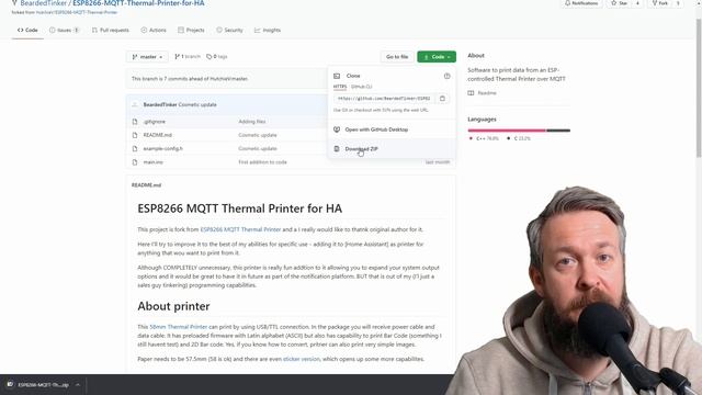 Print on Thermal printer from Home Assistant via MQTT and ESP8266 смотреть онлайн