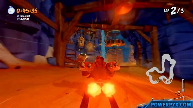 Crash Team Racing Nitro Fueled - Dragon Mines - Oxide & Tropy Time Trial смотреть онлайн