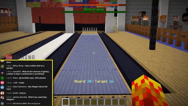 Wii Bowling in Minecraft 1.13! смотреть онлайн