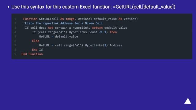 Can I use an excel formula to extract the link location of a hyperlink in a cell? смотреть онлайн