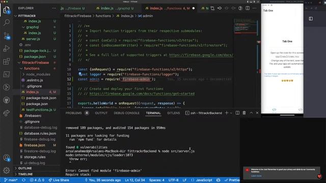Building the Ultimate Workout App: Live Coding Session #3 | Connecting Firebase to Expo + Auth смотреть онлайн