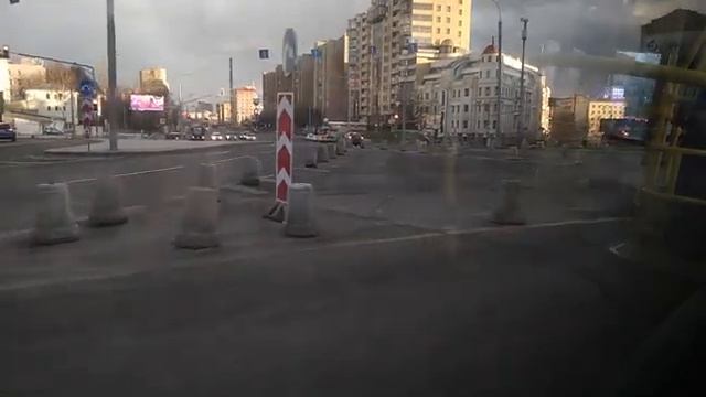 Маршрут автобуса номер Б. Москва. 05.04.2020 год. смотреть онлайн