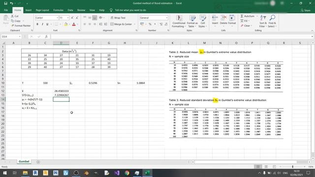 Flood Estimation Using Microsoft Excel: Gumbel's Method смотреть онлайн