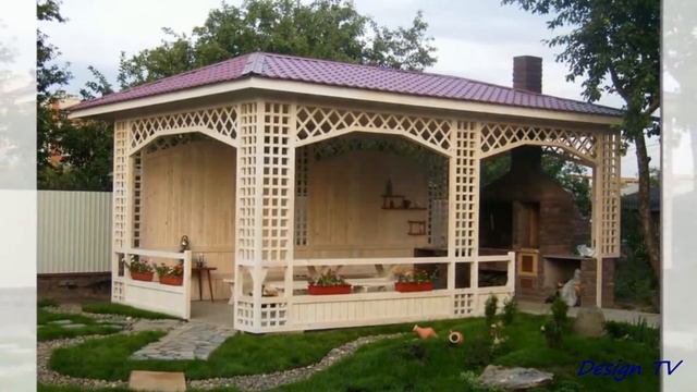BBQ Oven Gazebo Design Ideas Идеи дизайна беседки с барбекю печью смотреть онлайн