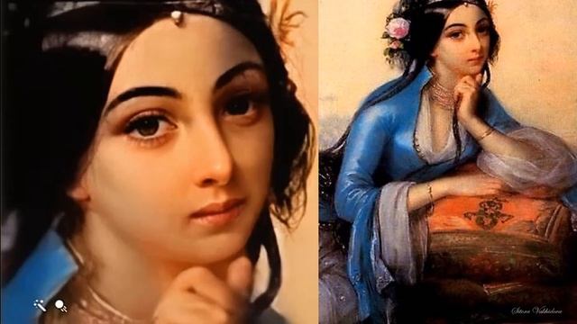 Ожившие при помощи нейросетей портреты османских женщин из Великолепный век #Magnificentcentury