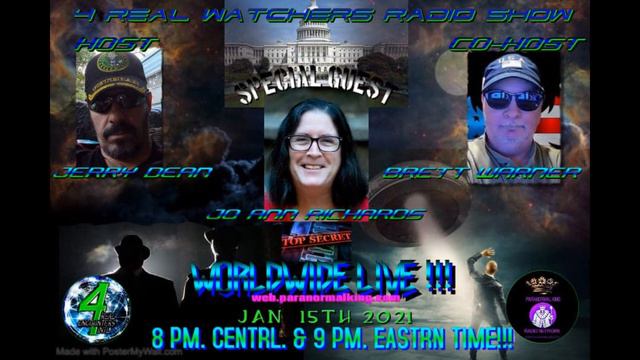 GOVERNMENT CONSPIRACY AND UFO EXPERT "Get Enlightened" - Guest JO ANN RICHARDS -1/15/21 смотреть онлайн