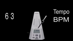 Metronome　63 BPM　Tempo