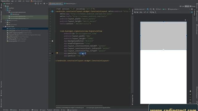 How to Implement Signature Pad in Android Studio | SignatureView in Android | Digital Signature смотреть онлайн