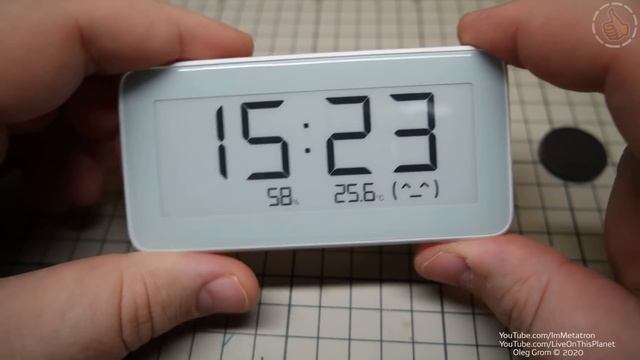 Xiaomi Часы/Термометр/Гигрометр на E-Ink (электронные чернила) смотреть онлайн