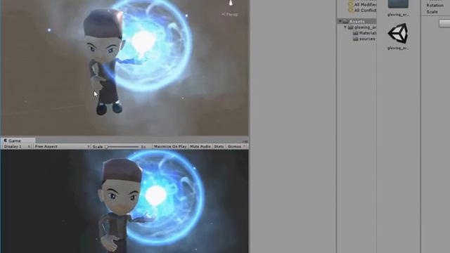 Unity Game Effect Glowing orb effect Practice 2 смотреть онлайн