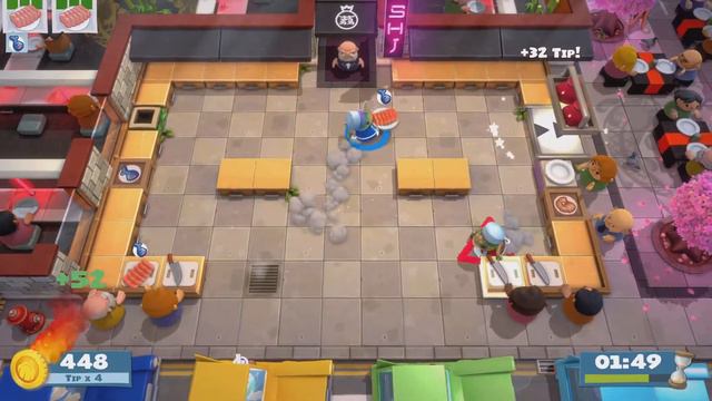 Overcooked! All You Can Eat. It's Sashimi time!