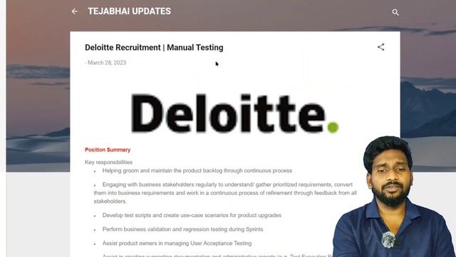 Deloitee Manual testing Job Notification |Latest Software trending Job Notification @tejabhaiupdate смотреть онлайн