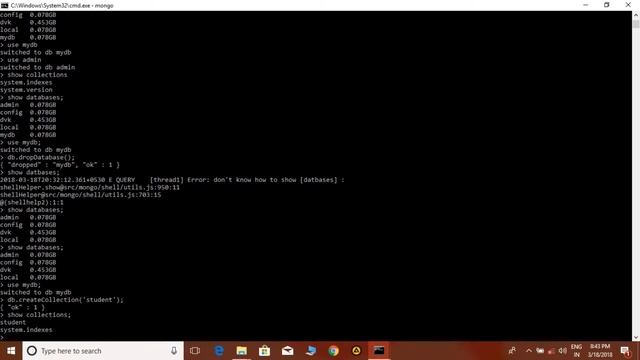How to create Collection in MongoDB | How to delete Collection in MongoDB | Dr Vipin Classes смотреть онлайн