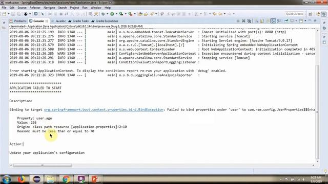 Spring Boot @ConfigurationProperties: Property Validation Example смотреть онлайн