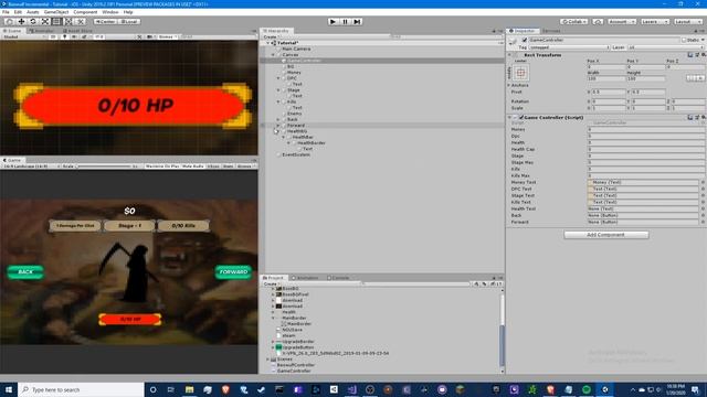 HOW TO MAKE A SUPER BASIC CLICKER HEROES IDLE GAME USING UNITY C#! смотреть онлайн