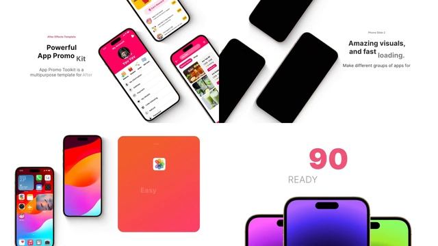IPhone 15 Pro Mockup App Promo Video - After Effects Template