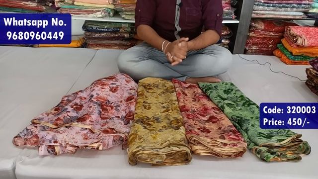 #320 फूलों से हल्की फ्लावर प्रिंट की साड़ियां #chitrafashions #chiffonsaree #flowerprintsaree смотреть онлайн