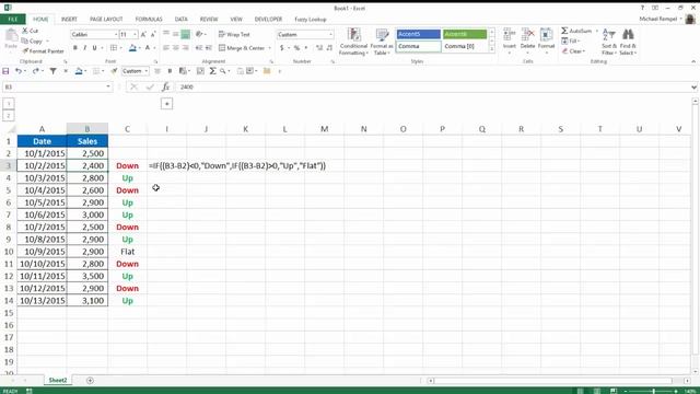 How To Track Daily Sales Using The SIGN Function In Excel смотреть онлайн