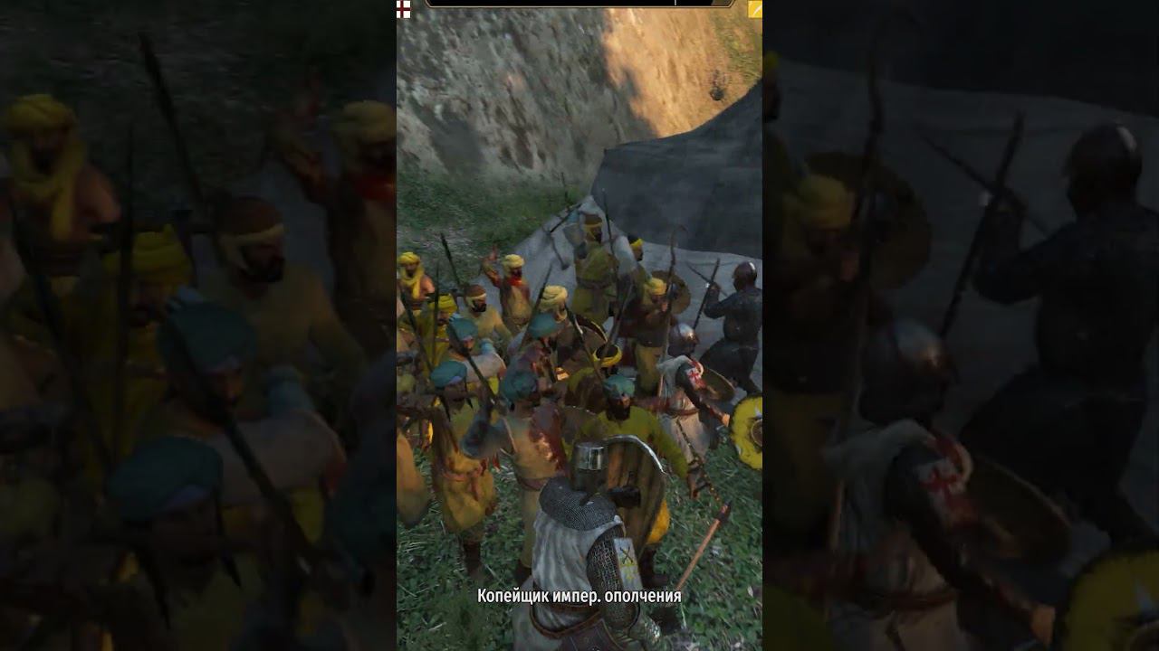 КРЕСТОНОСЦЫ ИДУТ В БОЙ - Bannerlord #shorts смотреть онлайн