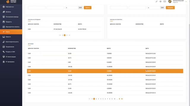 Продажа монет на внутренней бирже и вывод денег с кабинета #SuccessFactory #dagpay#dagcoin#Dagmarke смотреть онлайн