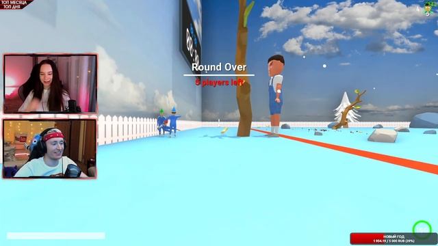 ИГРАЮ С ДЕВУШКОЙ В ПАЖИЛОГО КАЛЬМАРА :D - CRAB GAME | УГАРНАЯ БЕСПЛАТНАЯ ИГРА В КАЛЬМАРА смотреть онлайн