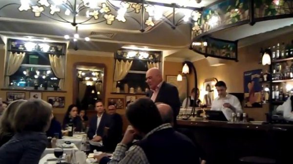 Владимир Познер в ресторане Geraldine 6 декабря 2011