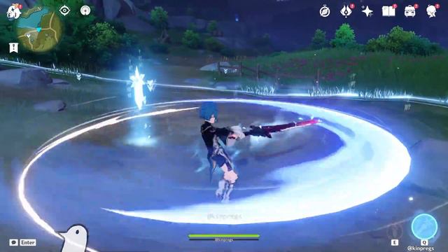 Xingqiu with Chongyun's abilities - Genshin Impact Model Swap смотреть онлайн