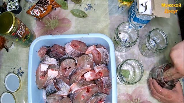 Консервы из щуки. Домашние в автоклаве. смотреть онлайн