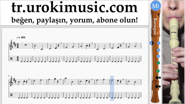 Blok flüt dersleri (B.) Jonas Blue - Mama Notalar Eğitim Bölüm#1 um-i723 смотреть онлайн