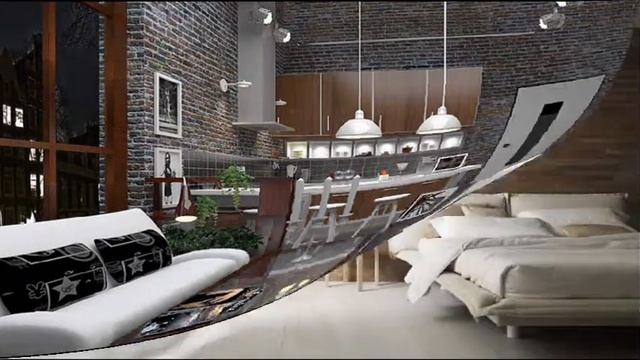 Камень в интерьере коттеджей. Дизайн и отделка камнем. смотреть онлайн