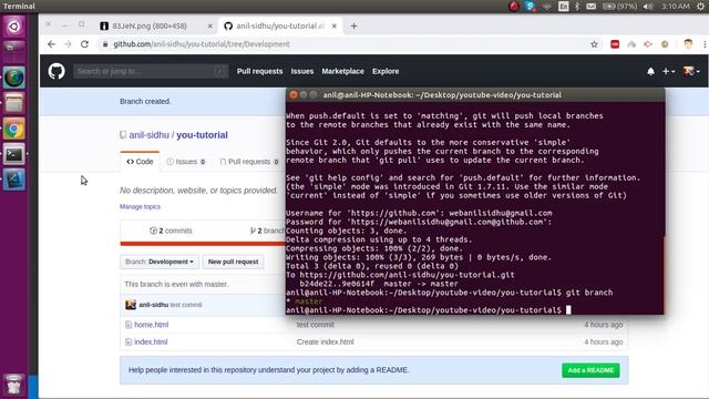 git tutorial in Hindi #3 what is branch смотреть онлайн