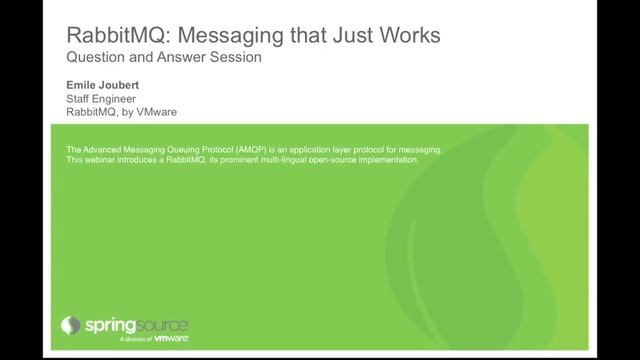RabbitMQ: Message that Just Works (Question & Answer) смотреть онлайн