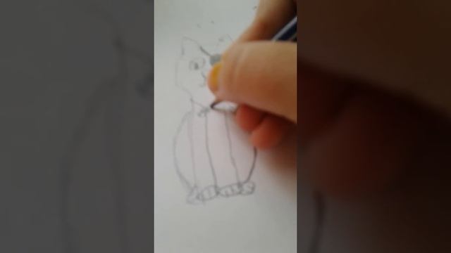 Рисуем мультяшного кота-пирата смотреть онлайн
