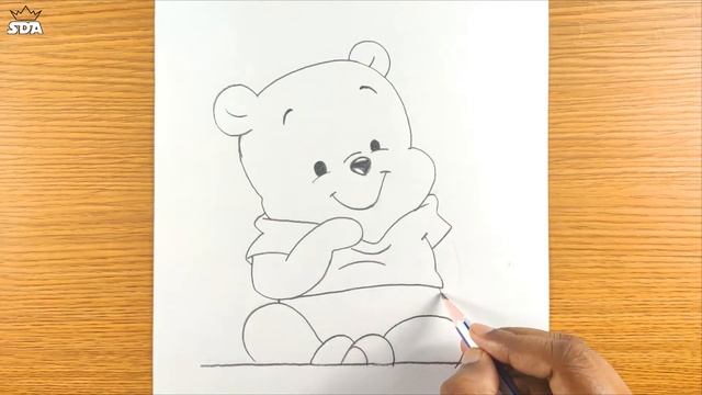 How to Draw Winnie The Pooh Step by Step Easy смотреть онлайн